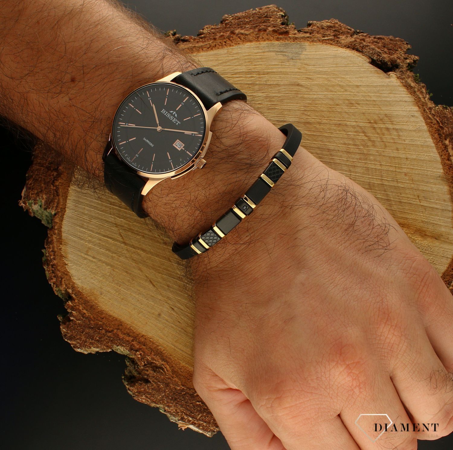 Bransoletka męska Nomination City kauczuk 'Nowoczesny styl' ze złotem 028810 012d.jpg